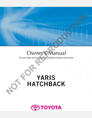 toyota yaris 130 series 2014-2015 owners manual